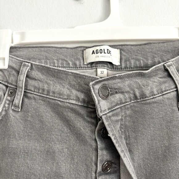 AGOLDE Nico High Rise Button Fly Slim Jeans in Gray Women’s Size 32 - Picture 3 of 9